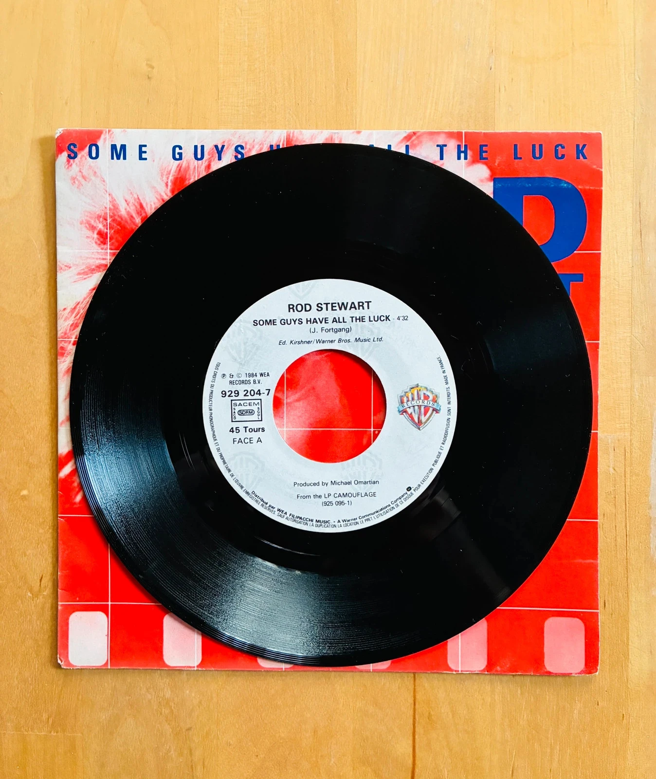 Vinylplaat 45T Rod Stewart Some guys have all the luck. – photo 2
